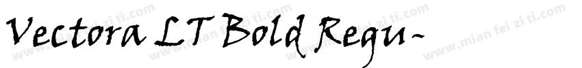Vectora LT Bold Regu字体转换